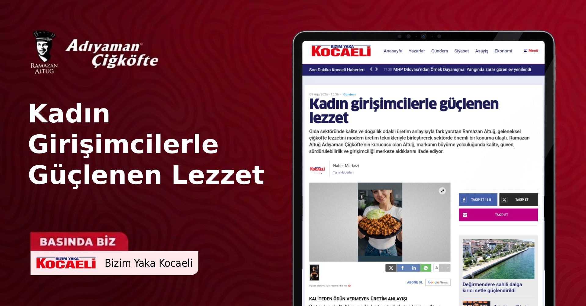 2023 08 22 Basinda Biz IHA Bizim Yaka - Kadın Girişimcilerle Güçlenen Lezzet